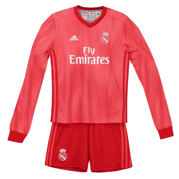Camiseta Real Madrid Tercera equipación ML Niños 2018-2019 Rojo